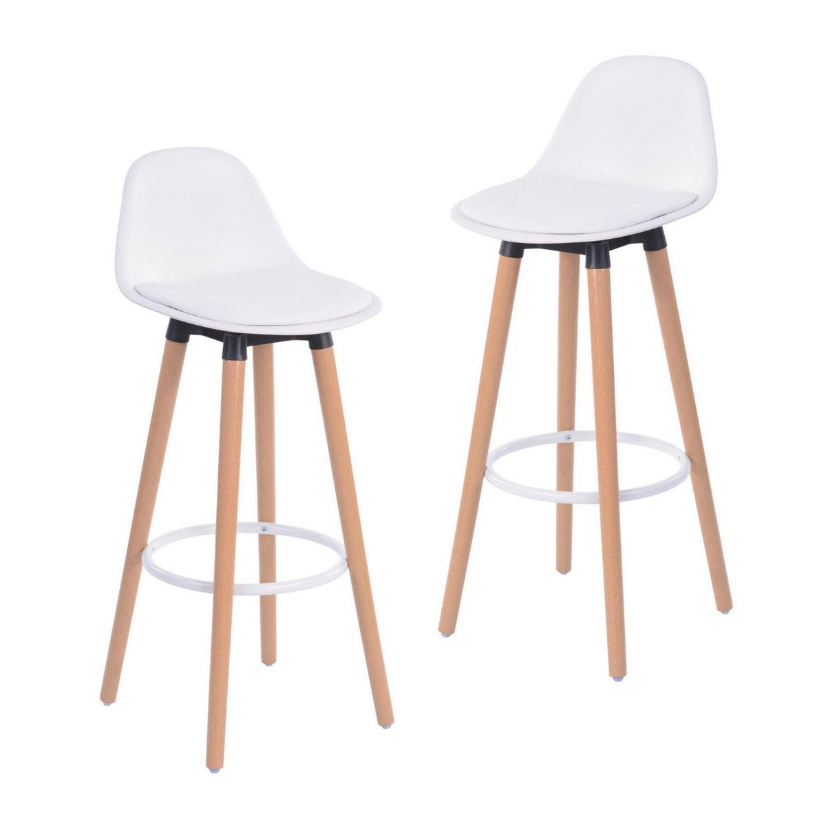 JUST HOME COLLECTION - Set de 2 Sillas Presley Blanco 92x39.5x42.5 cm
