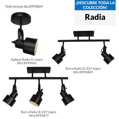 Imagen 2 del producto Barra Radia Metal Negro