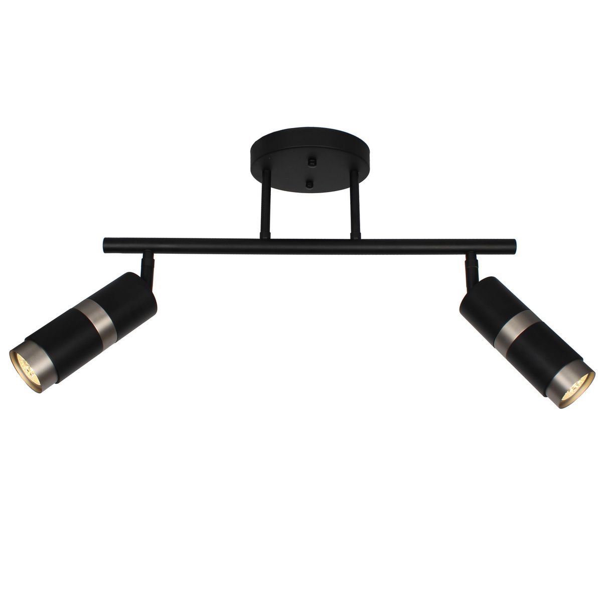 JUST HOME COLLECTION - Foco Interior Direccional Modern 2 Luces Metal Negro