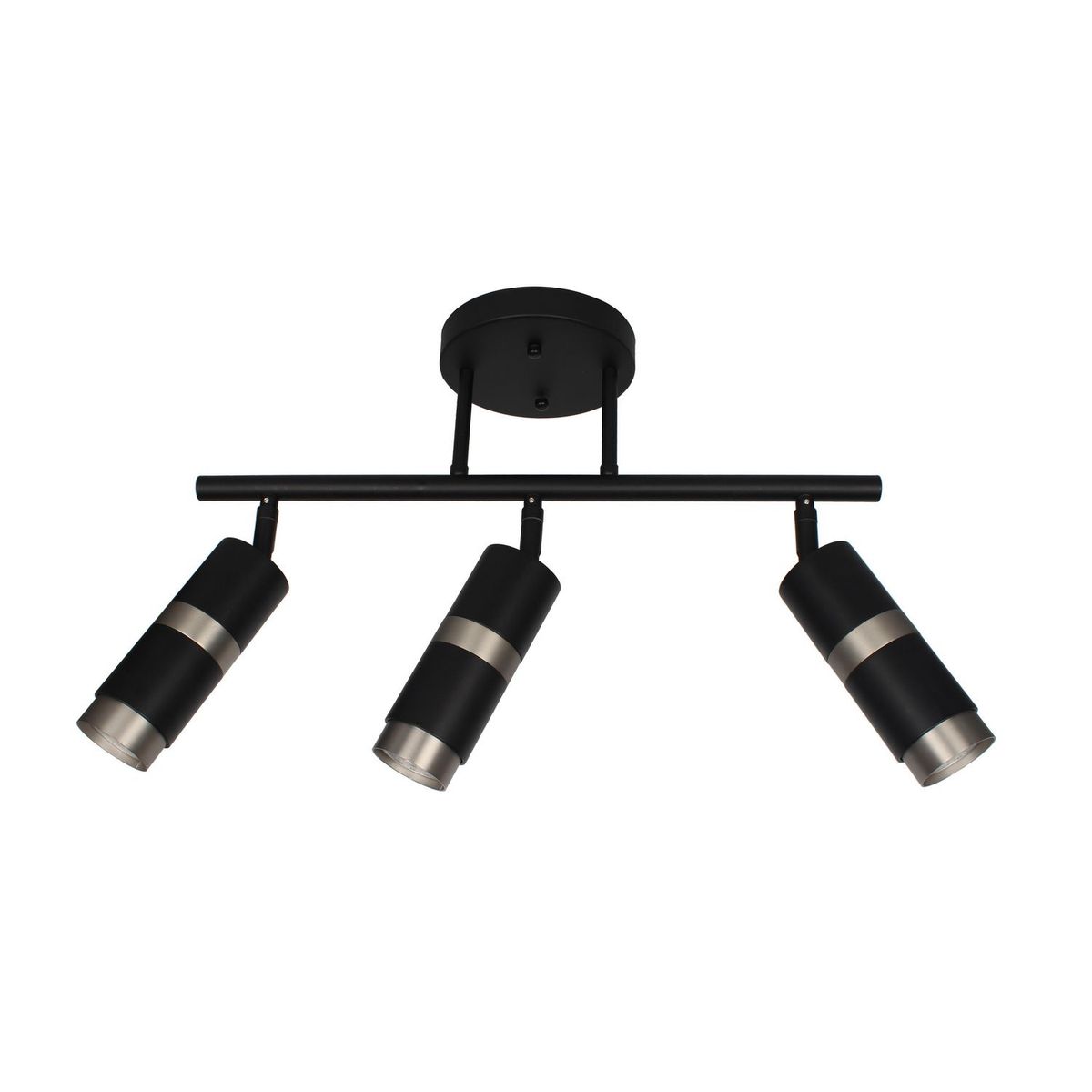 JUST HOME COLLECTION - Foco Interior Direccional Modern 3 Luces Metal Negro