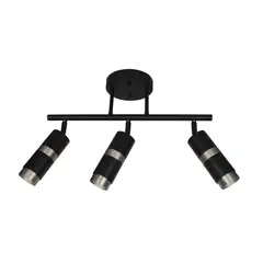 JUST HOME COLLECTION - Foco Interior Direccional Modern 3 Luces Metal Negro