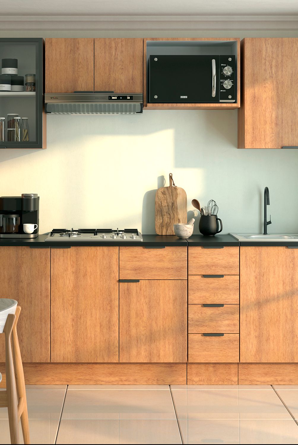 JUST HOME COLLECTION - Mueble de cocina despensa dos puertas 