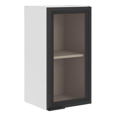 Mueble de cocina mural blanco 1 puerta vidrio