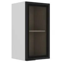 Mueble de cocina mural blanco 1 puerta vidrio