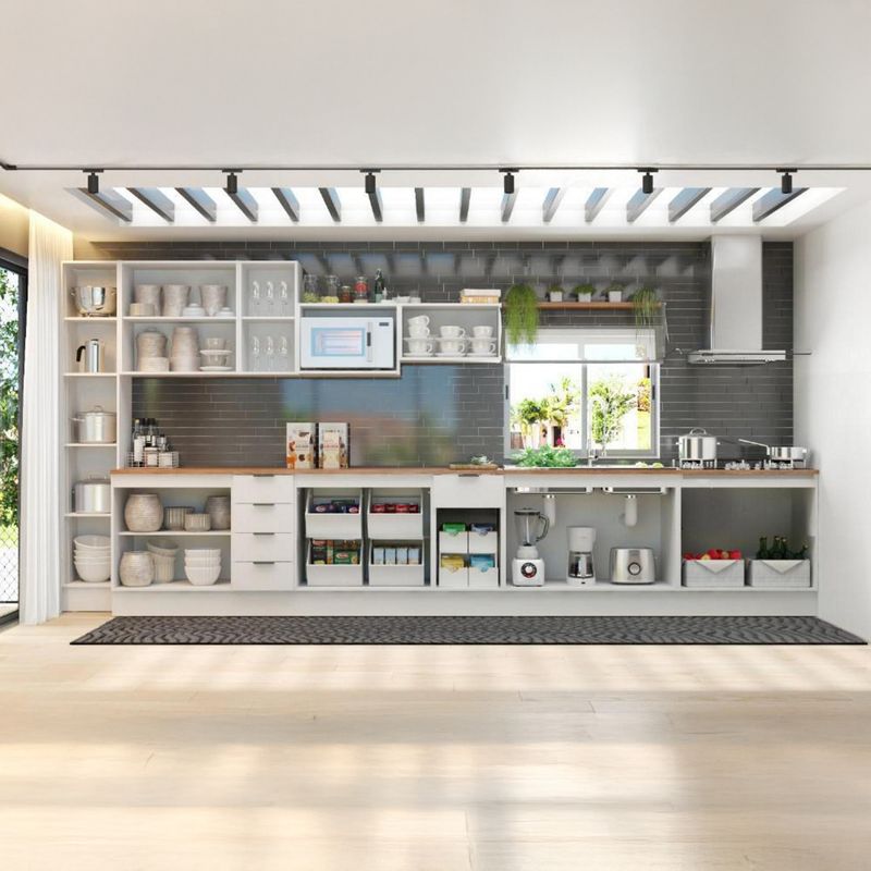 Isla De Cocina 120x60x90.5 Cm - Diseño Mármol Blanco, 3 Cajones Y 3 Puertas, Estantes Ajustables, área De Bar, Montaje Sencillo