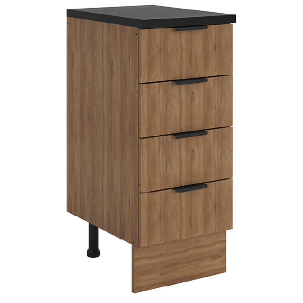 JUST HOME COLLECTION - Mueble de cocina base 4 cajones con cubierta