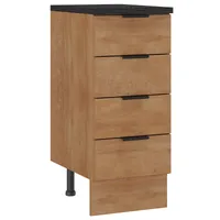 Mueble de cocina base 4 cajones con cubierta