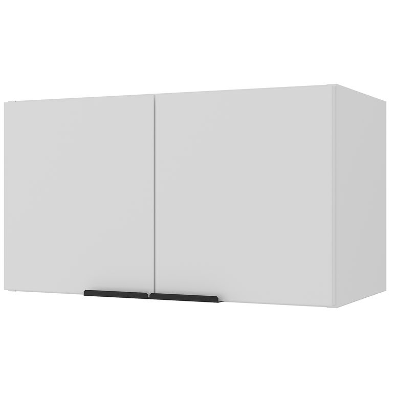 Mueble de cocina mural blanco sobre campana 2 puertas 60 cm