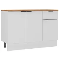 Mueble de cocina base 120 cm con cubierta 3 puertas 1 cajón