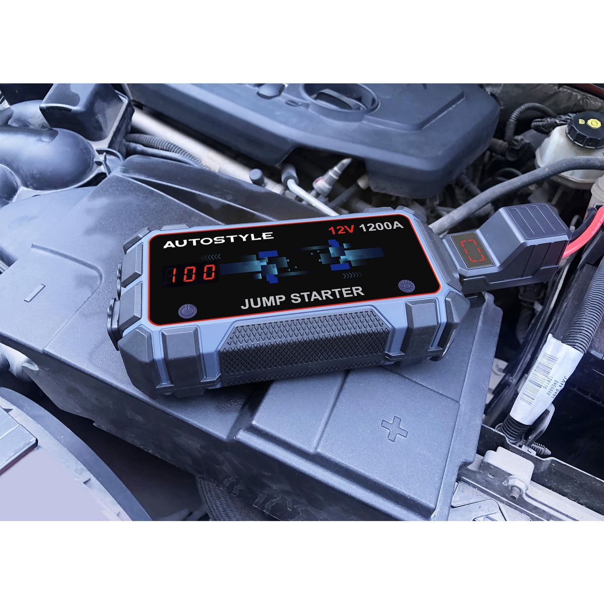 AUTOSTYLE - Partidor de Batería Autostyle 1200a 12v para Gasolina 6l y Diésel 3l