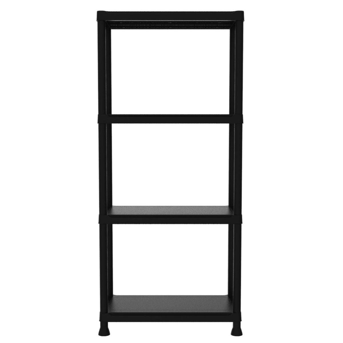 JUST HOME COLLECTION - Estante Plástico 4 Nivel(es) 60x135x30 cm Negro