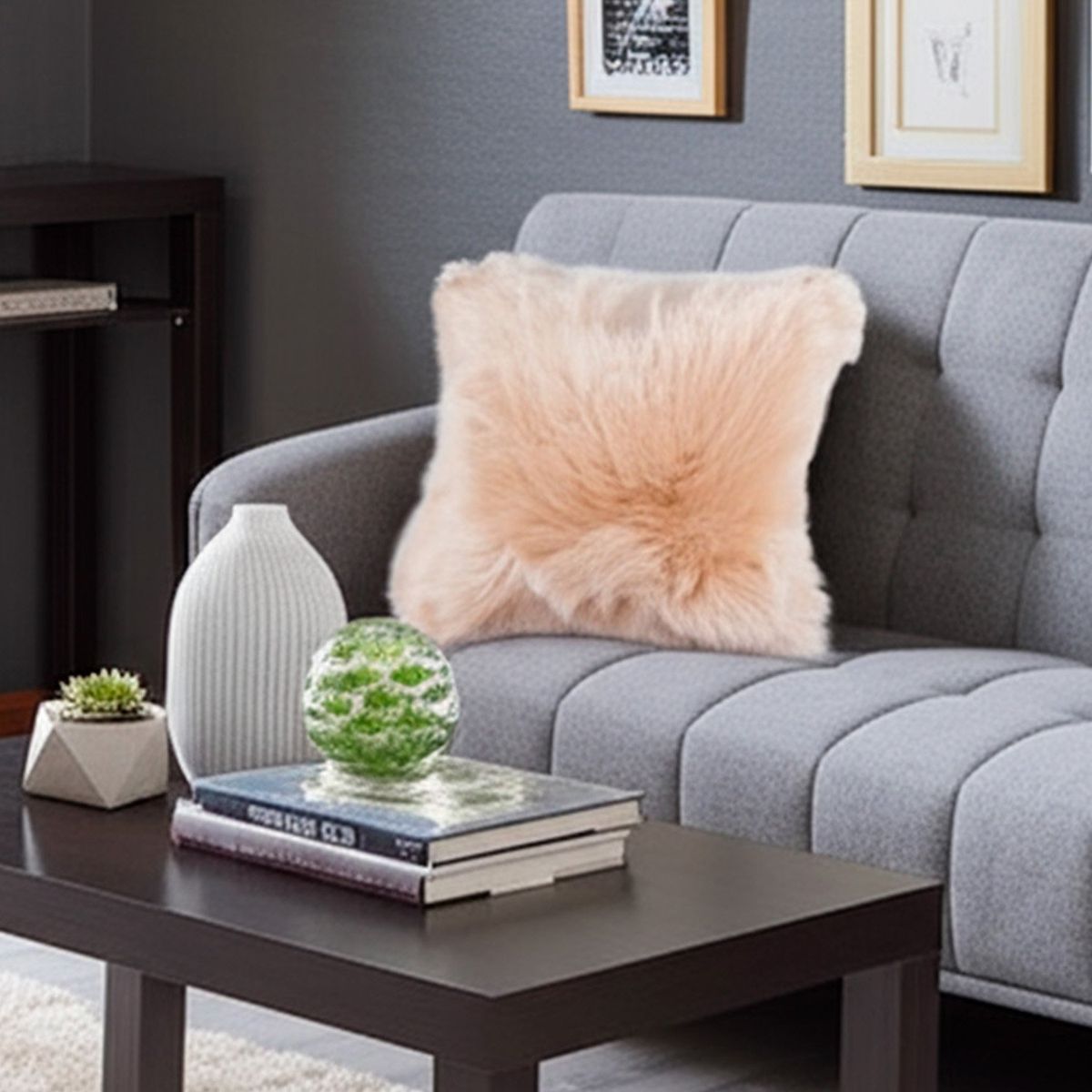 JUST HOME COLLECTION - Cojín Peludo 45x45 cm