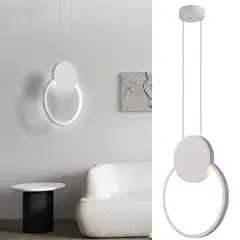 JUST HOME COLLECTION - Lámpara Colgar Led Ruba Luz Cálida Blanco