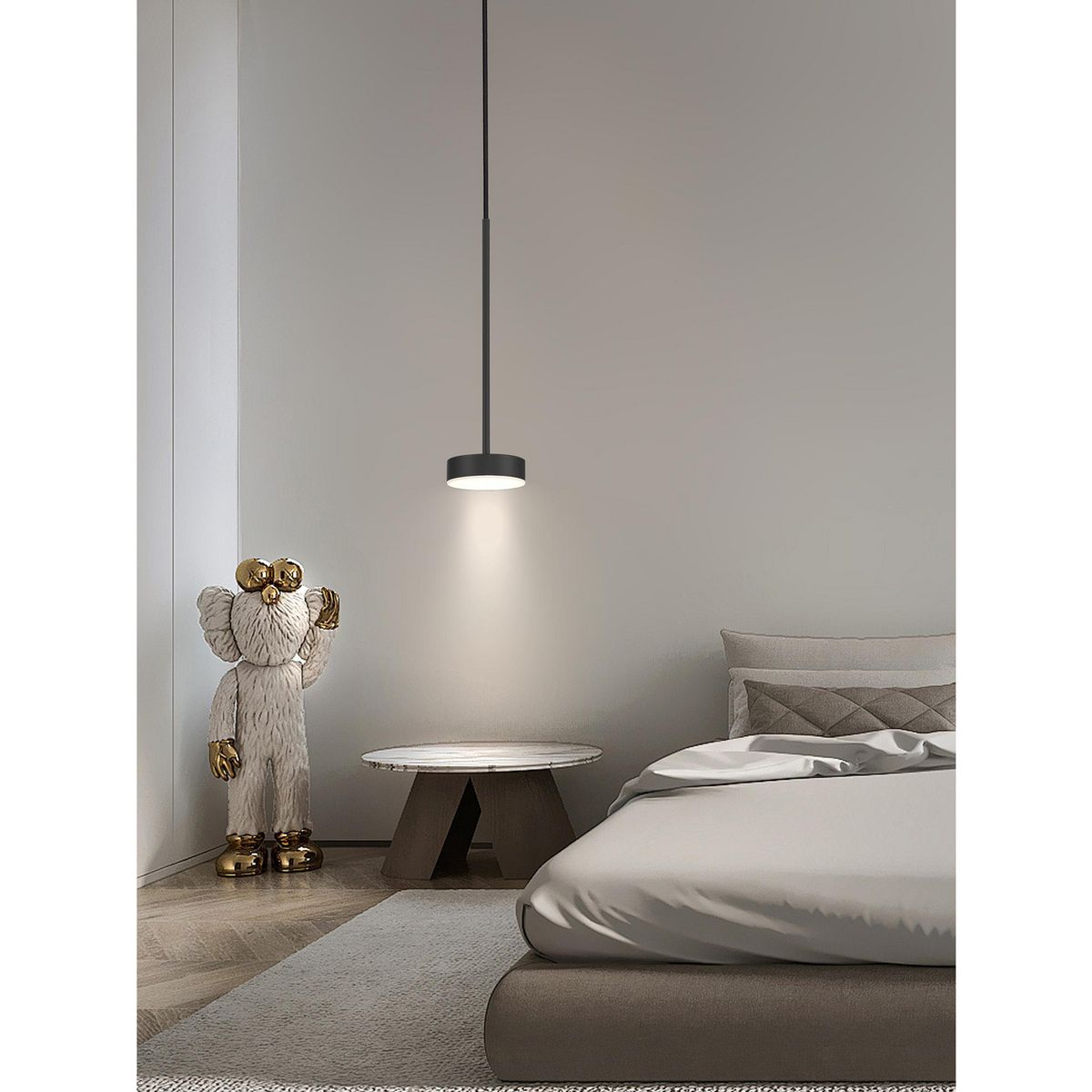 JUST HOME COLLECTION - Lámpara Colgante Metal Negro