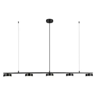 Lámpara Colgante Led Singa 5 Luces Metal Negro