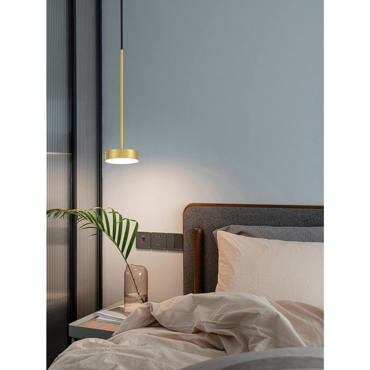 JUST HOME COLLECTION - Lámpara Colgante Metal Amarillo