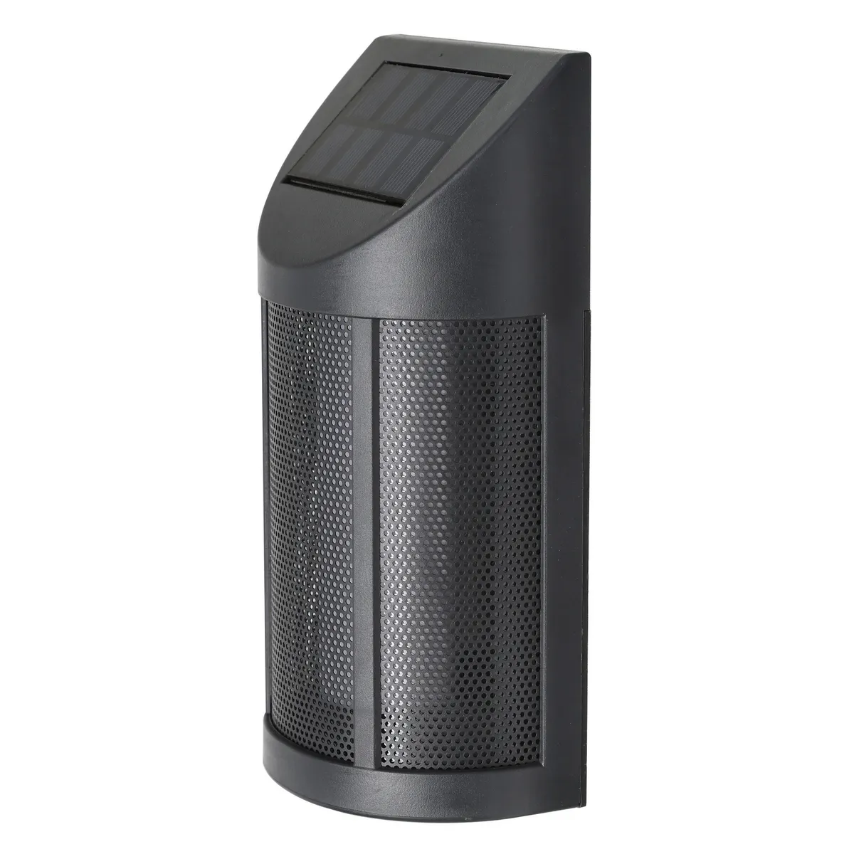 JUST HOME COLLECTION - Aplique Solar Led Exterior Flama Negro