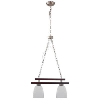 Imagen 2 del producto Lámpara Colgante 2 Luces Vidrio Blanco