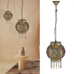 JUST HOME COLLECTION - Lámpara Colgar Bettany 1 Luz E27 Multi