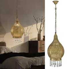 JUST HOME COLLECTION - Lámpara Colgar Edith 1 Luz E27 Dorado
