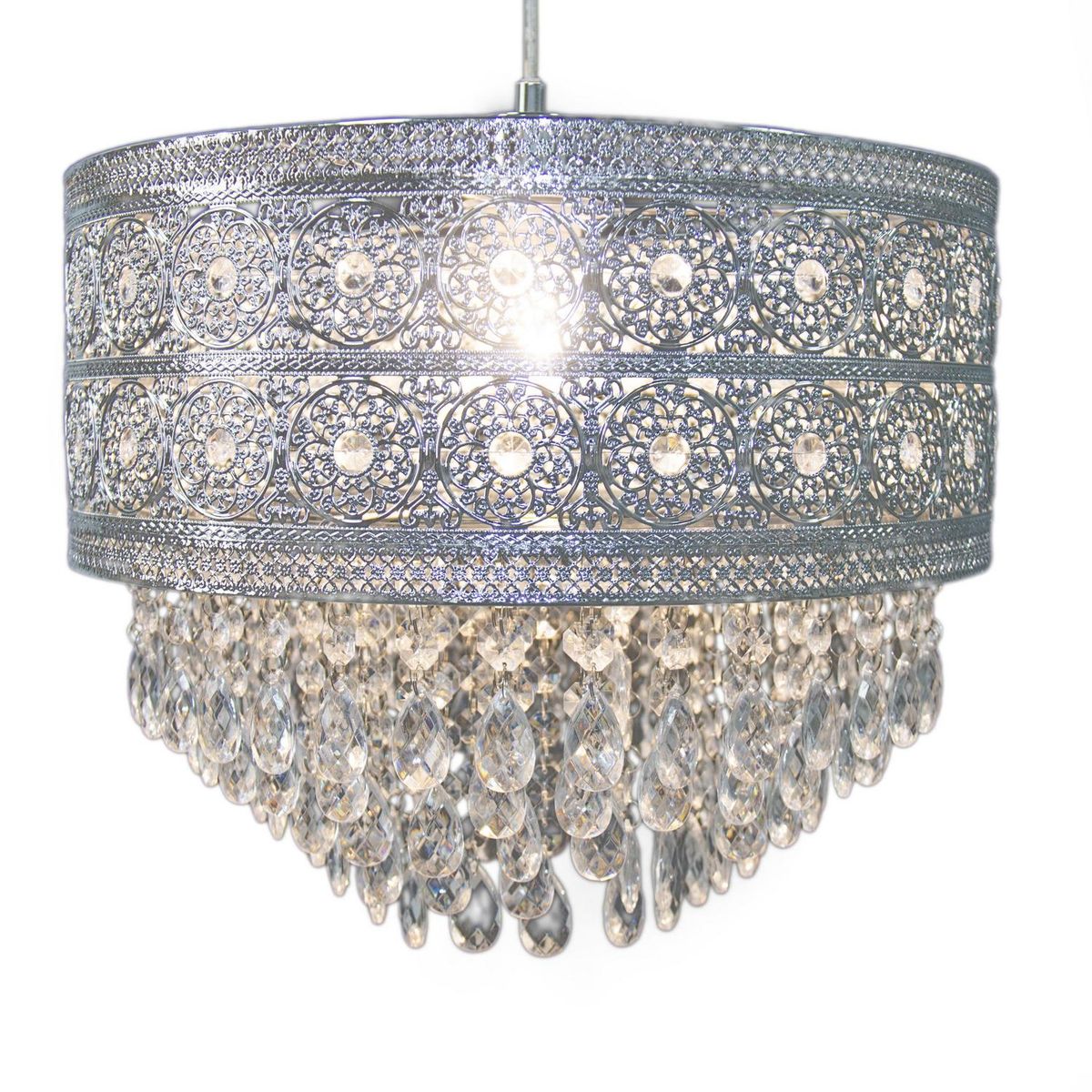 JUST HOME COLLECTION - Lámpara Colgante Metal Gris