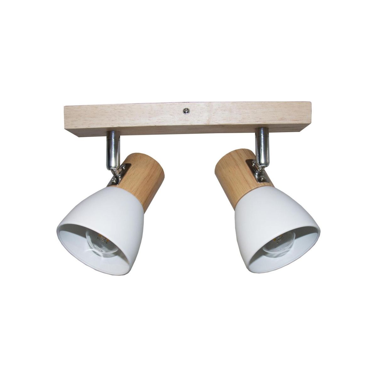 JUST HOME COLLECTION - Barra Suizo 2 Luces Madera Blanco