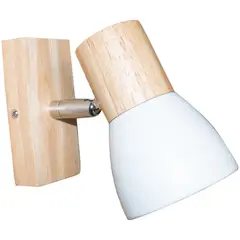 JUST HOME COLLECTION - Aplique Suizo 1 Luz E27 Natural/Blanco