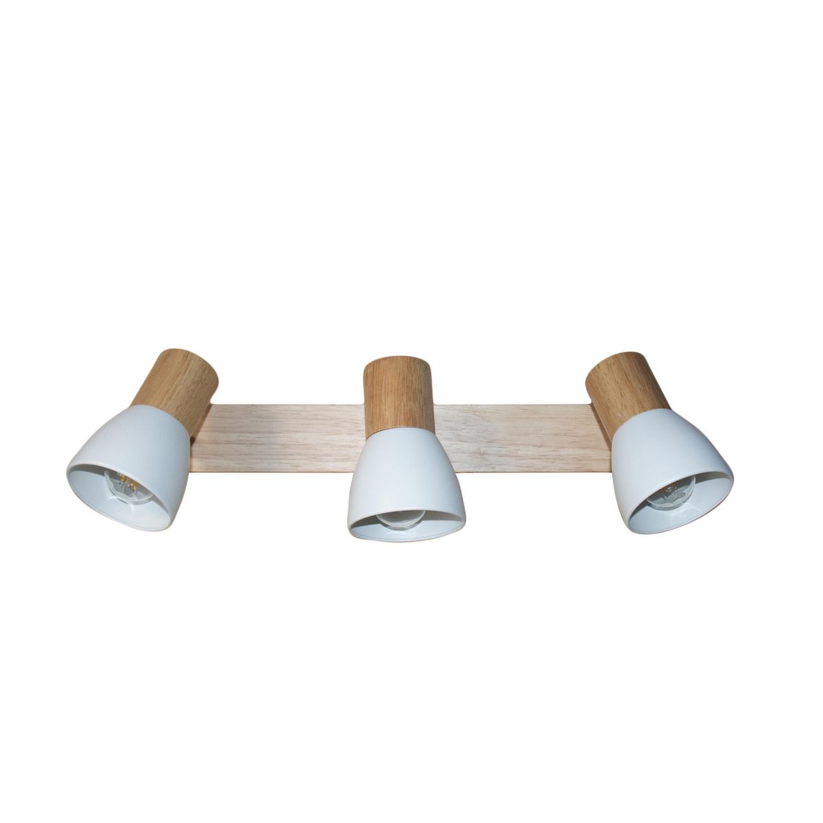 JUST HOME COLLECTION - Barra Suizo 3 Luces Madera Blanco