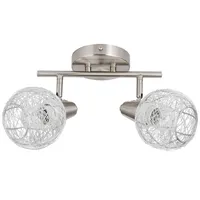 Barra Danubio 2 Luces Acero Gris