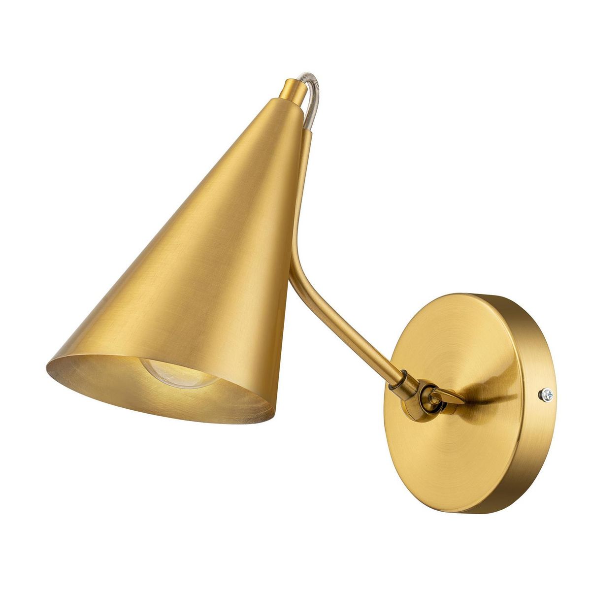 JUST HOME COLLECTION - Apliqué Cono Gold Acero Amarillo 11 cm