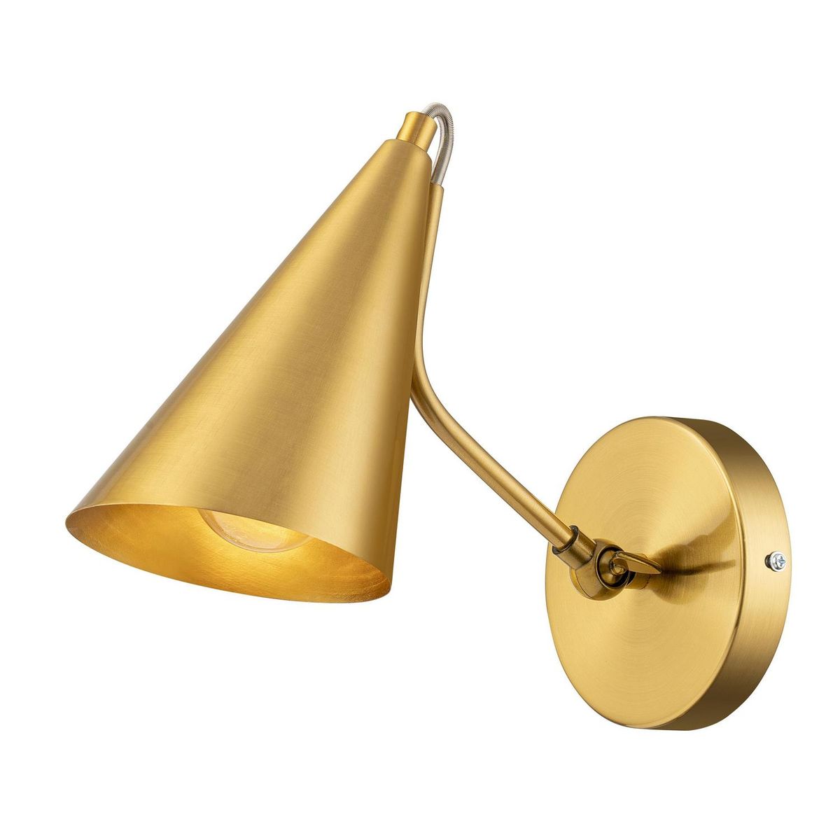 JUST HOME COLLECTION - Apliqué Cono Gold Acero Amarillo 11 cm