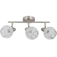 Barra Danubio 3 Luces Acero Gris