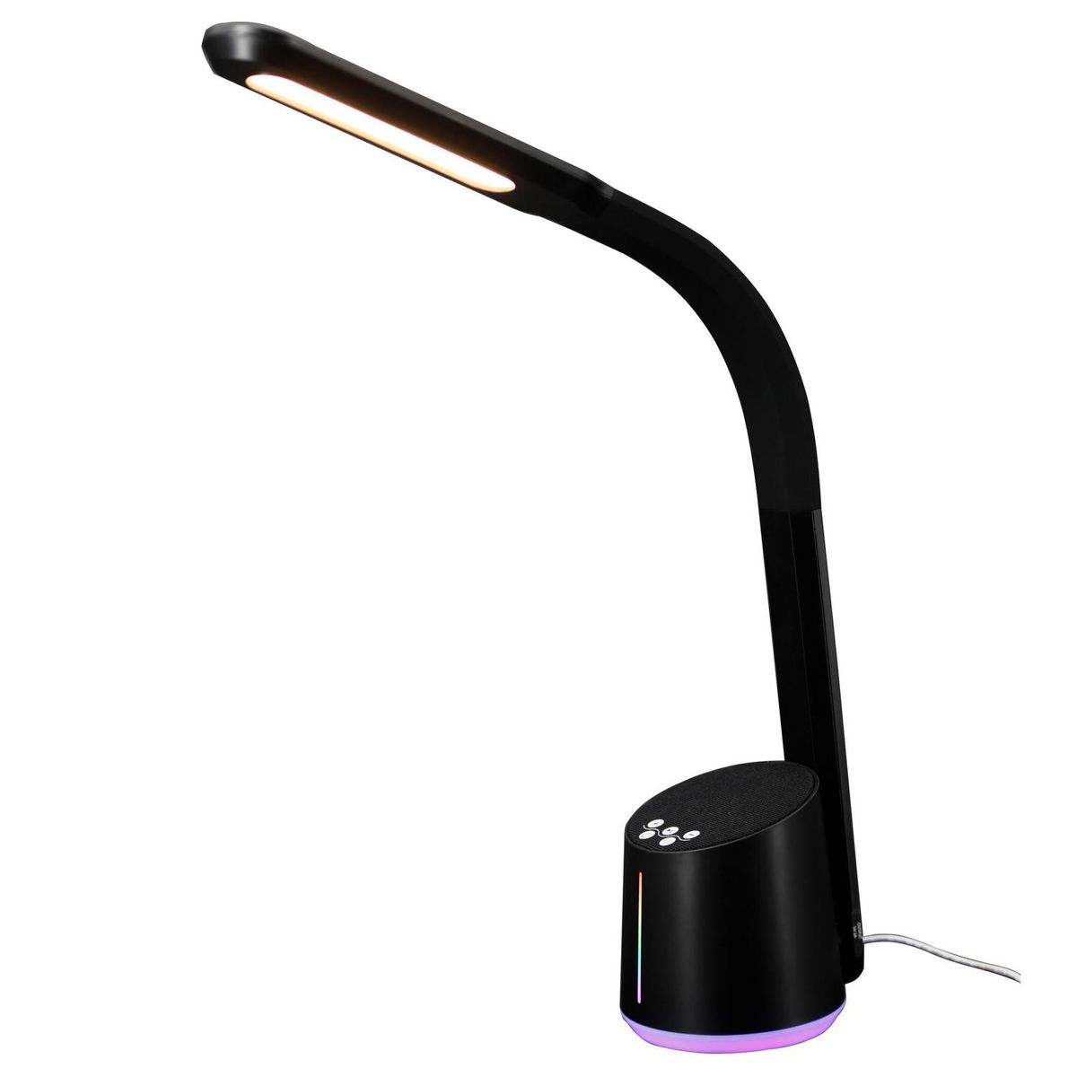 JUST HOME COLLECTION - Lámpara Escritorio Led Blu Parlante 5W Negro