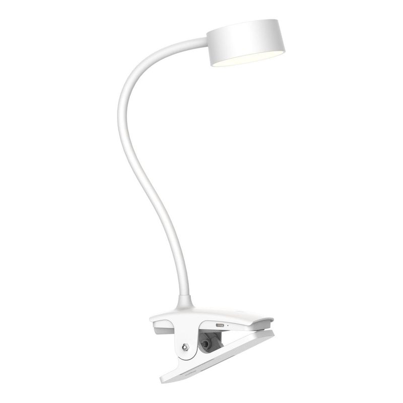 JUST HOME COLLECTION - Lámpara escritorio led clip bts bco