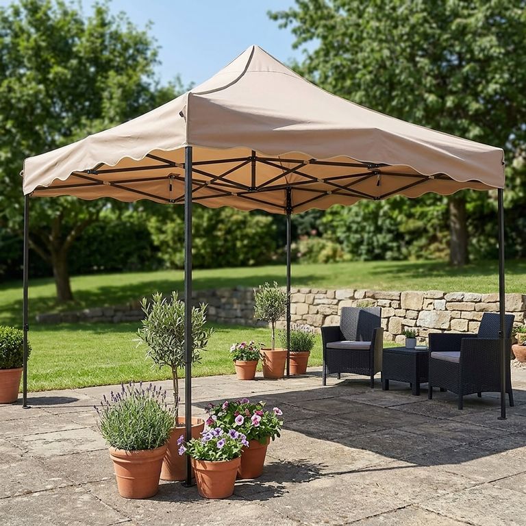 Toldo Plegable 3x3 metros Taupe