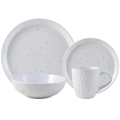 Imagen 2 del producto Juego de Loza 24 Piezas Cerámica Blanco