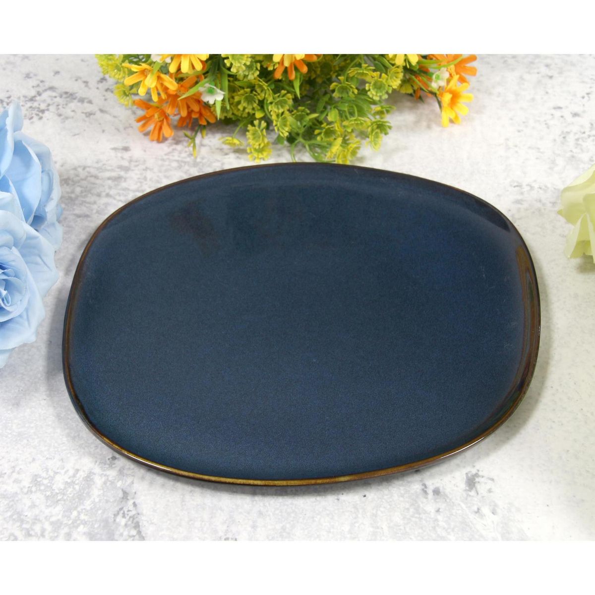 JUST HOME COLLECTION - Plato 26.5 cm cuba azul
