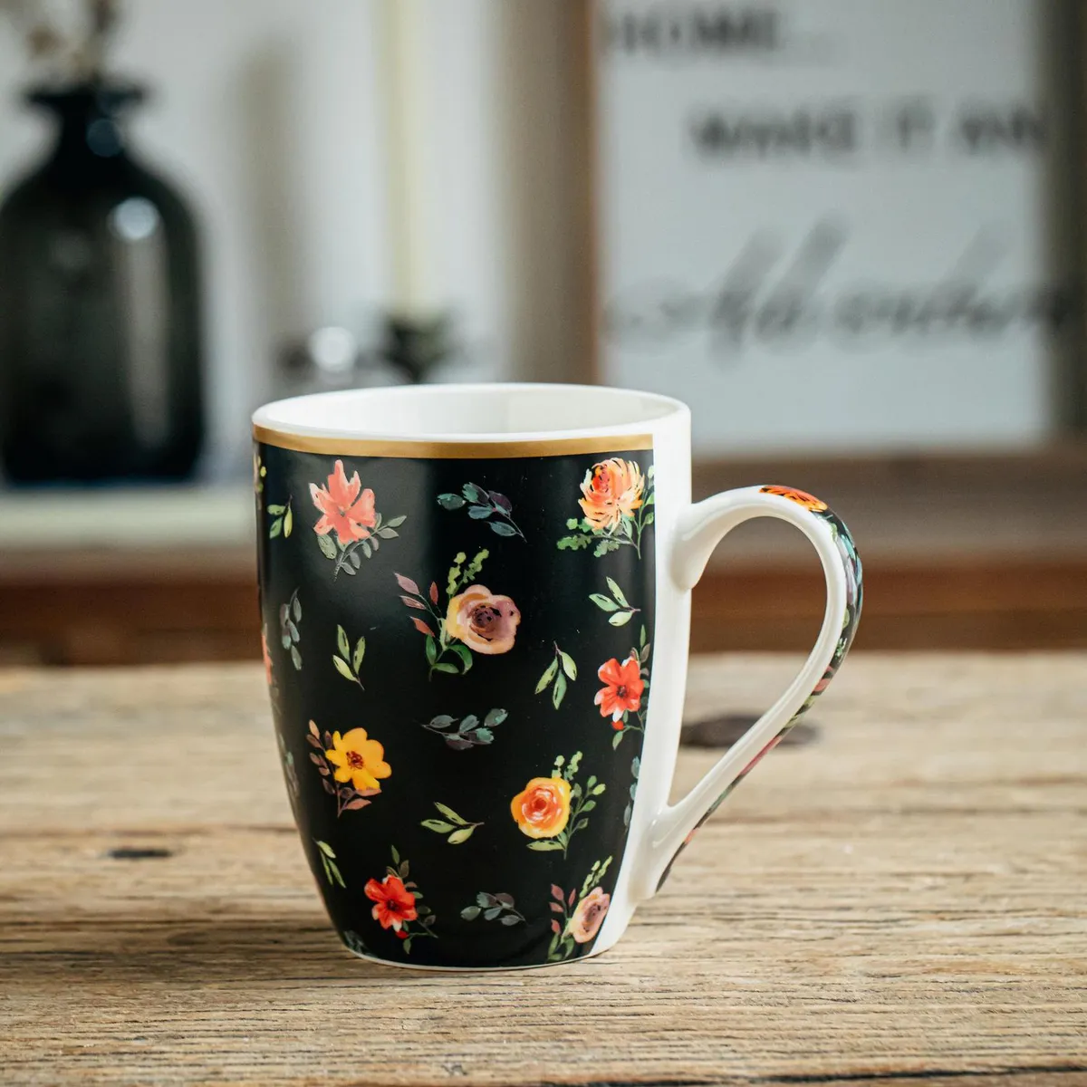 JUST HOME COLLECTION - Tazón/mug 340 ml flores surtidos