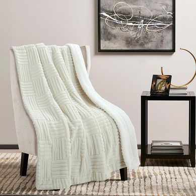 Manta jack sherpa 125x150 cm ivory