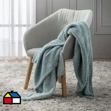 Manta melange nord 125x150 cm celeste
