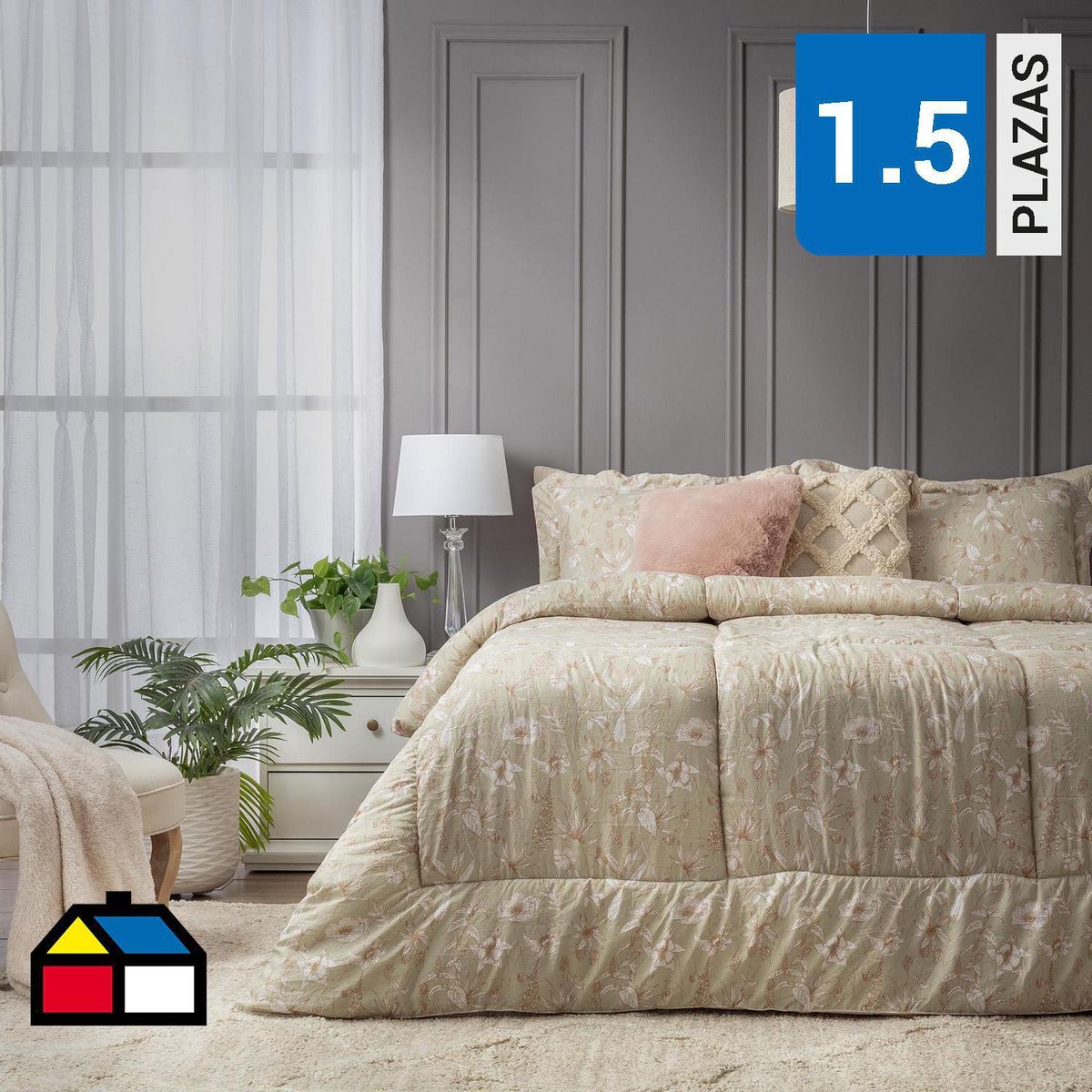 JUST HOME COLLECTION - Plumón Clásico Diseño