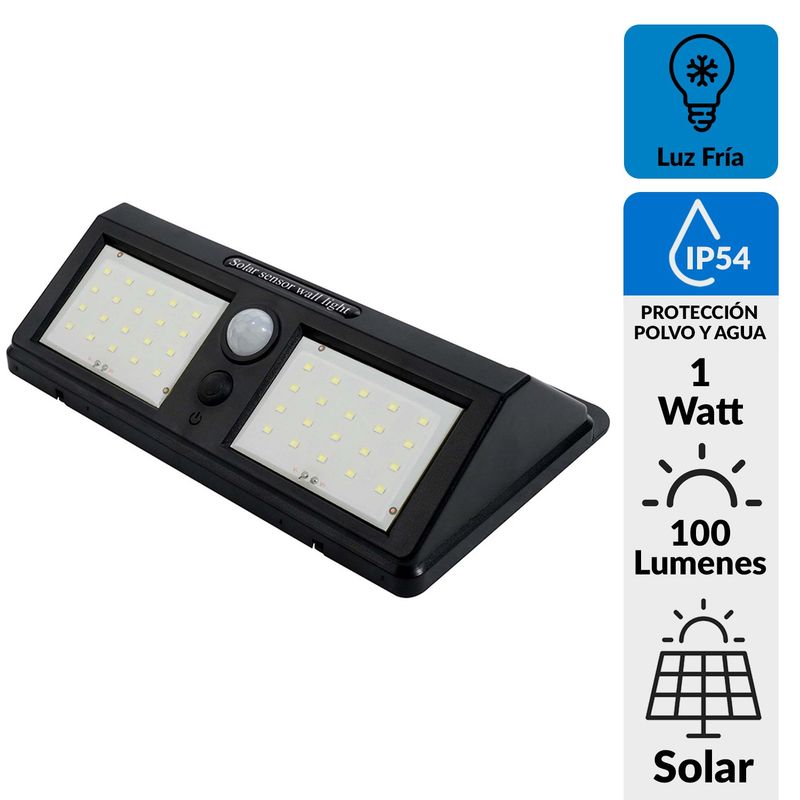 DAIRU - Apliqué Exterior con Sensor 1 W IP54 100 lm Luz Fría