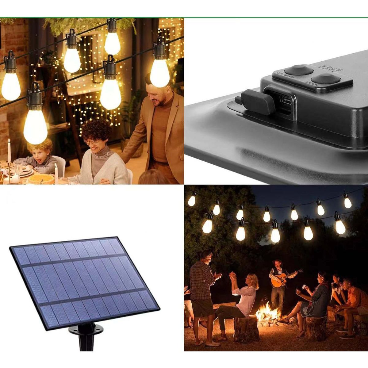 JUST HOME COLLECTION - Guirnalda solar 10 luces