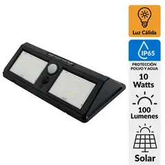 DAIRU - Apliqué Exterior con Sensor 10 W IP65 100 lm Luz Cálida
