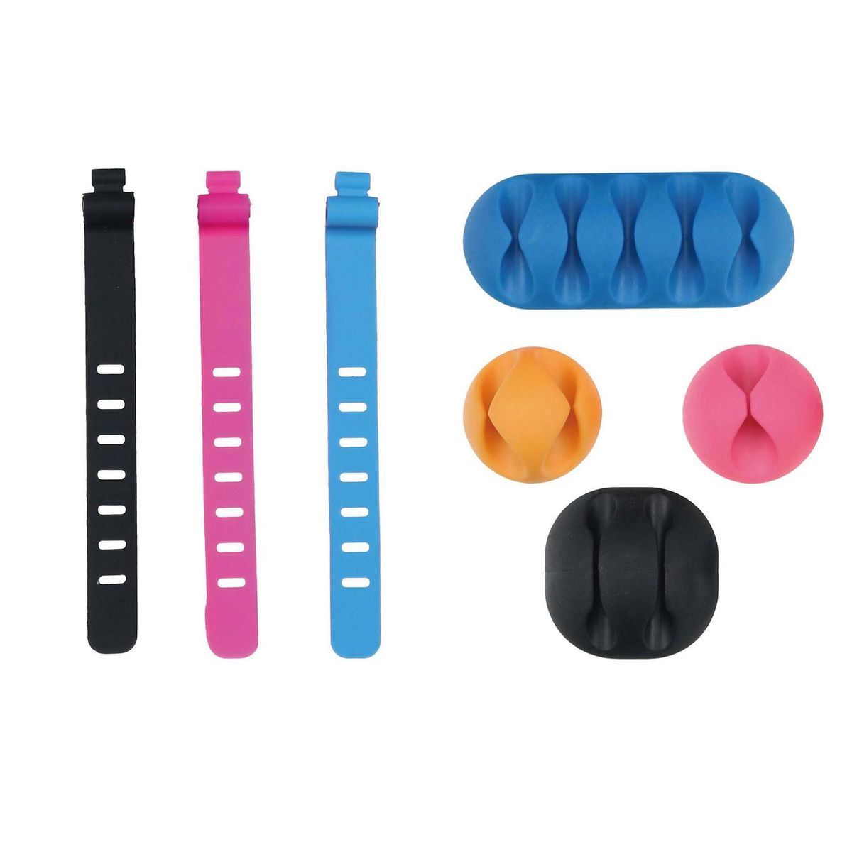 DAIRU - Kit 10 sujetadores de cables