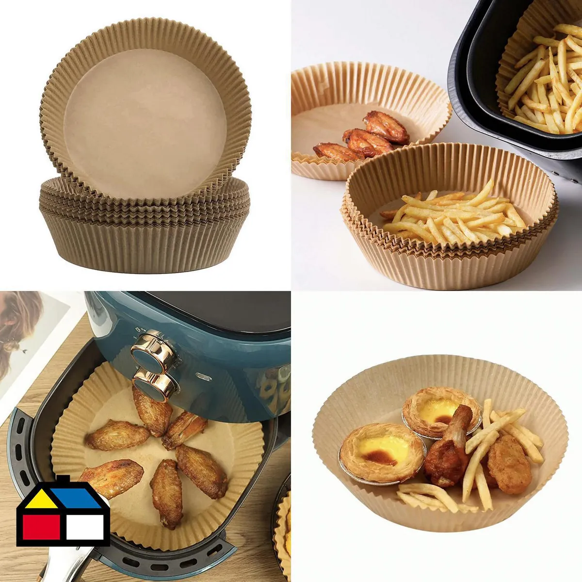 JUST HOME COLLECTION - Set 50 Papel Freidora 26x4,5 cm