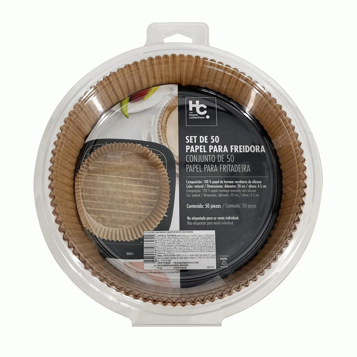 JUST HOME COLLECTION - Set 50 Papel Freidora 26x4,5 cm