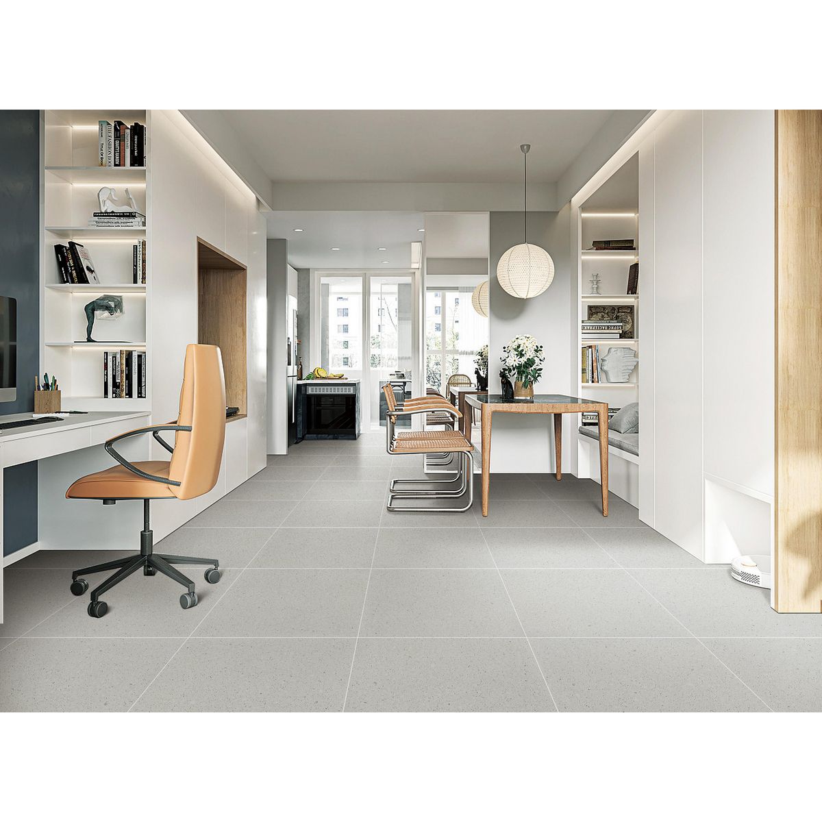 HOLZTEK - Porcelanato 60x60 cm Rust Grey Gris Claro 1.44 m2