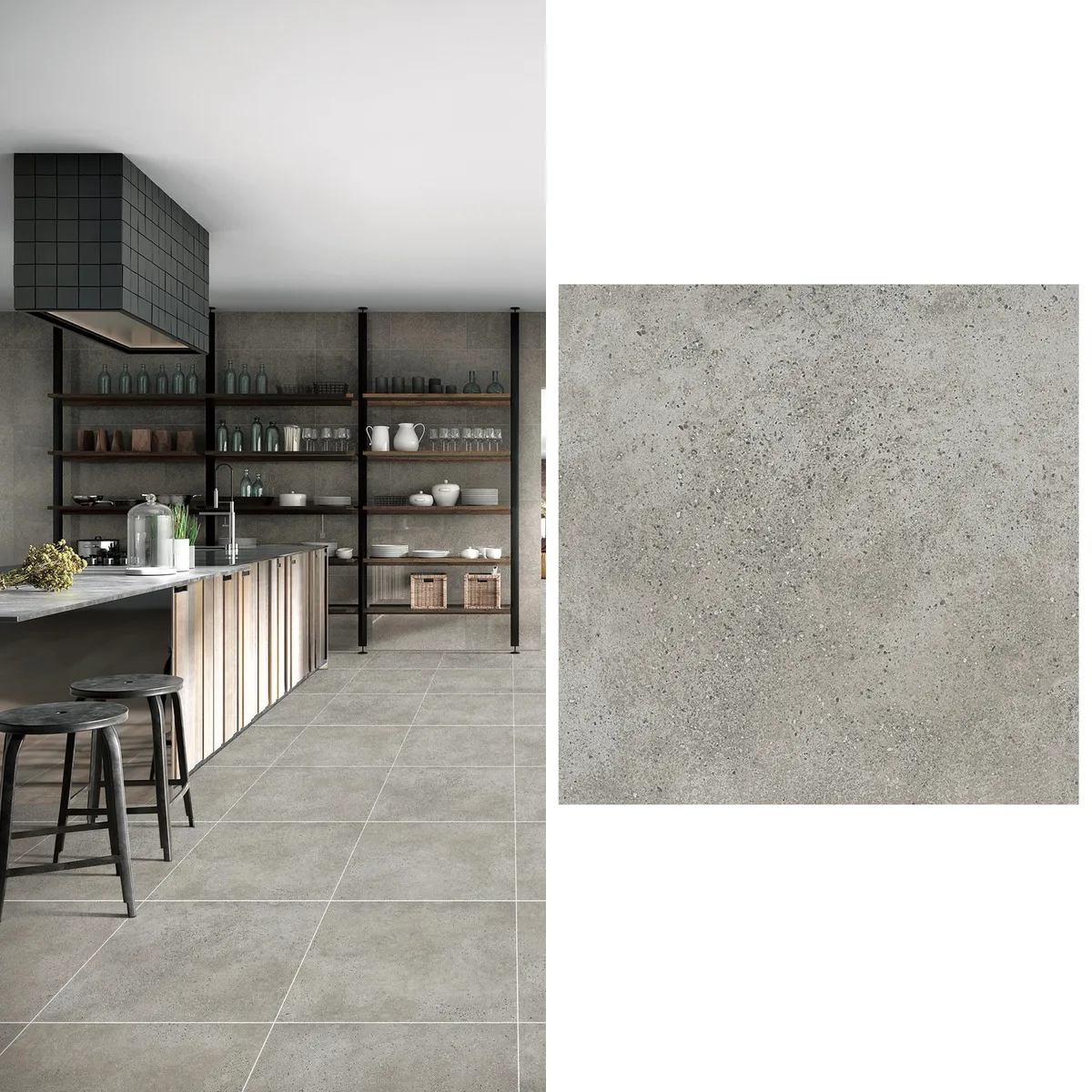 HOLZTEK - Porcelanato 60x60 cm Rust Greige Greige 1.44 m2