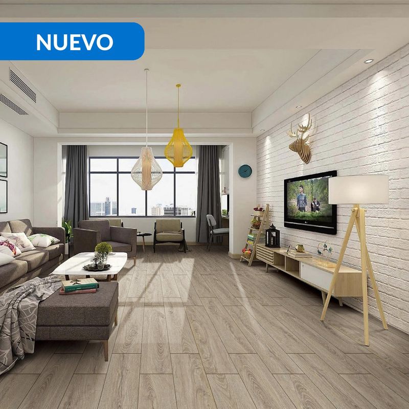 HOLZTEK - Porcelanato 20x120 cm Malmo Café 1.20 m2